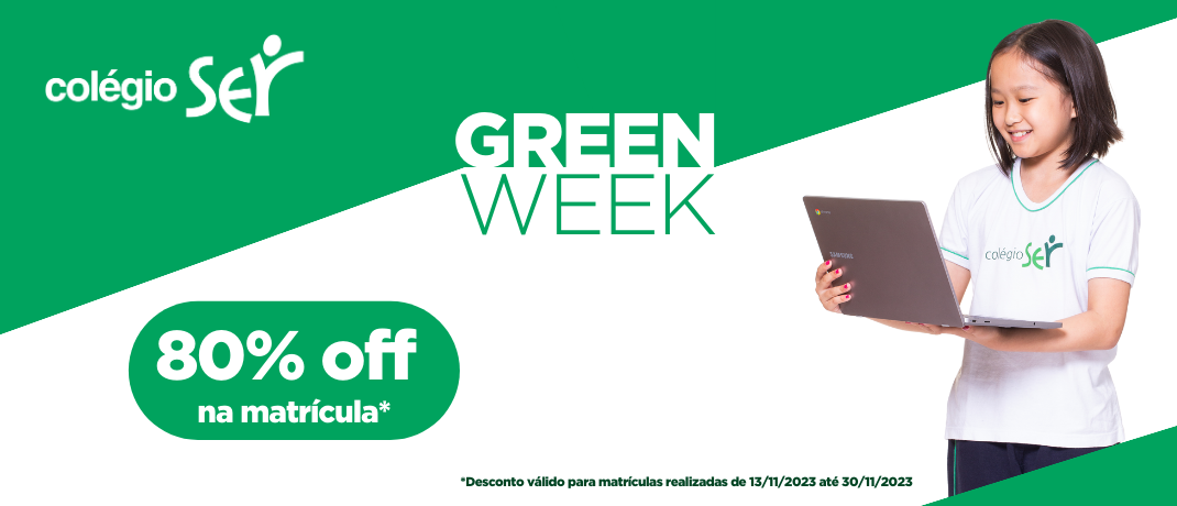 Regulamento promoção “Green Week – 80% de desconto na matrícula”